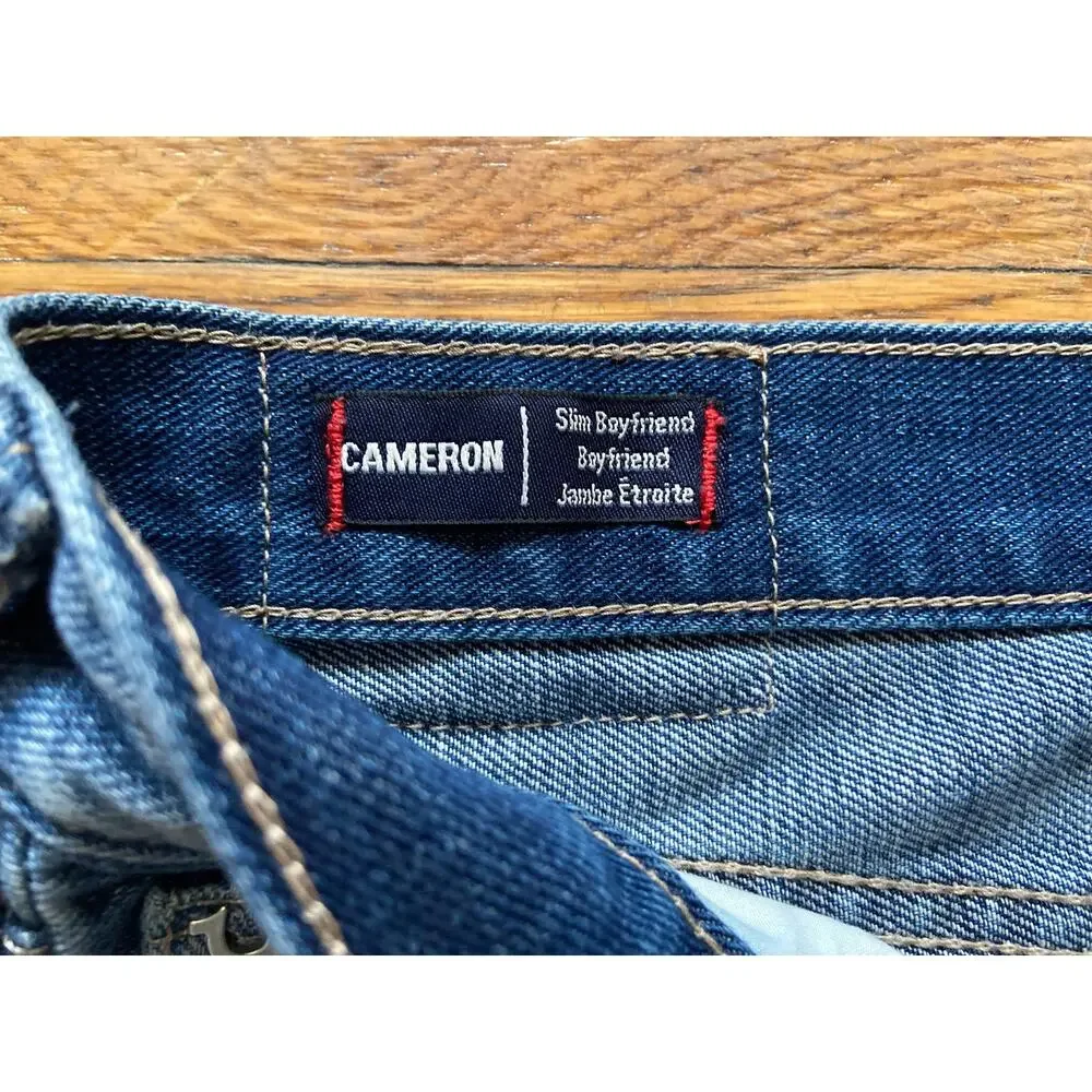 TRUE RELIGION 'Cameron' Slim Boyfriend Jeans sz 30 (actual 35W)